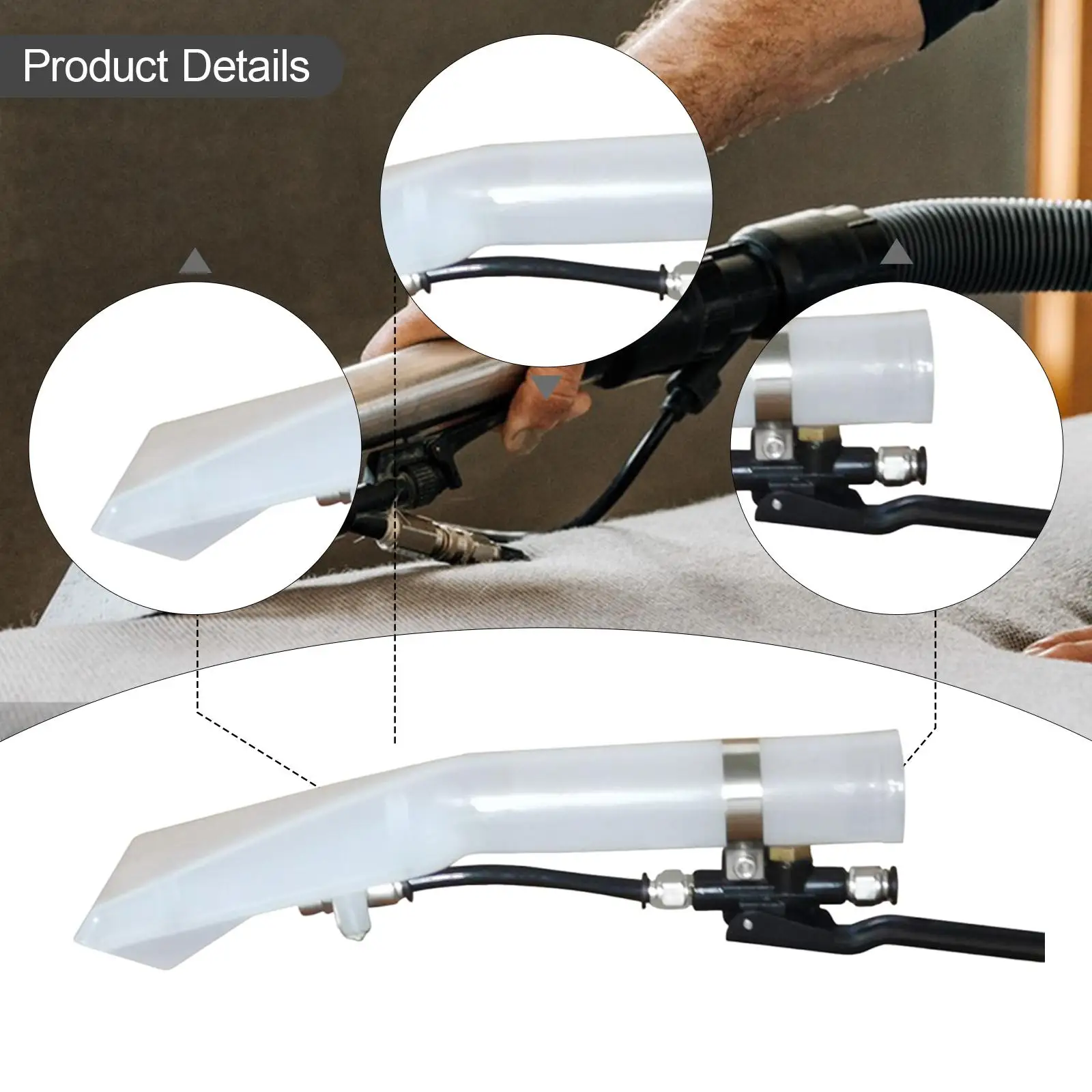 Carpet Cleaning Extractor with Clear Head Spare Portable Extractor Hand Tool