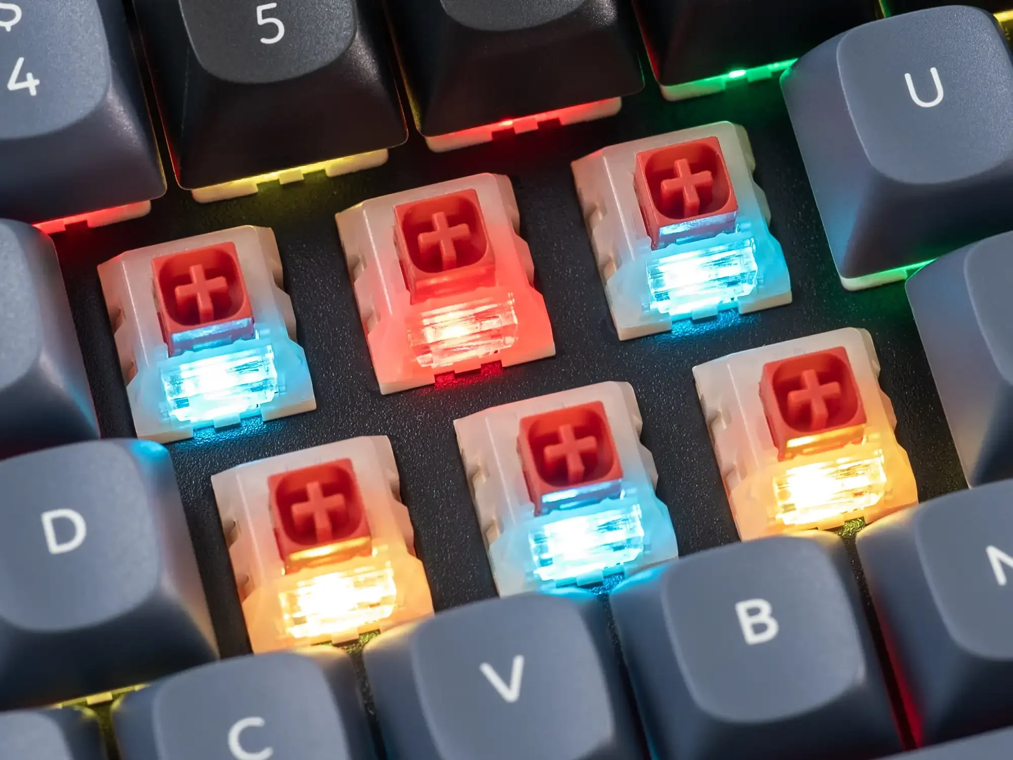 Kailh-pudim de feijão vermelho caixa interruptor para teclado mecânico, 110 pcs