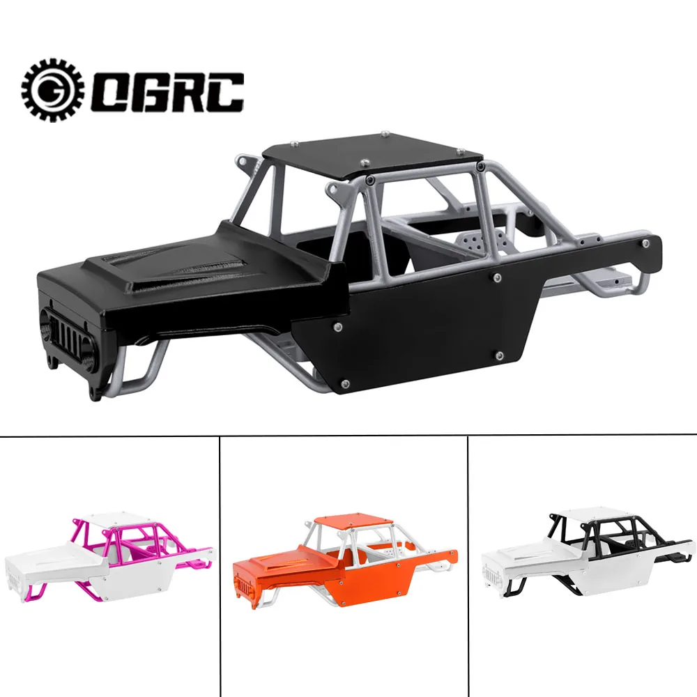 

OGRC Roll Cage Body Shell All-Aluminum Alloy Frame + Chassis + Body Shell for 1/24 Axial SCX24 Bronco JLU B-17 C10