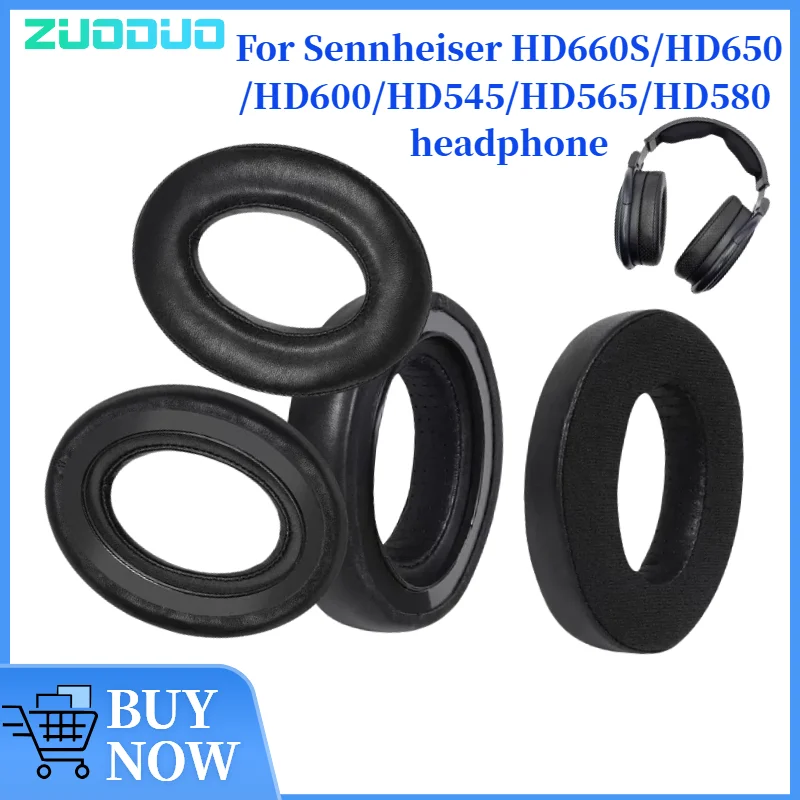 

ZUODUO Coolig Gel Ear pads Replacement for Sennheiser HD660S/HD650/HD600/HD545/HD565/HD580 Headsets