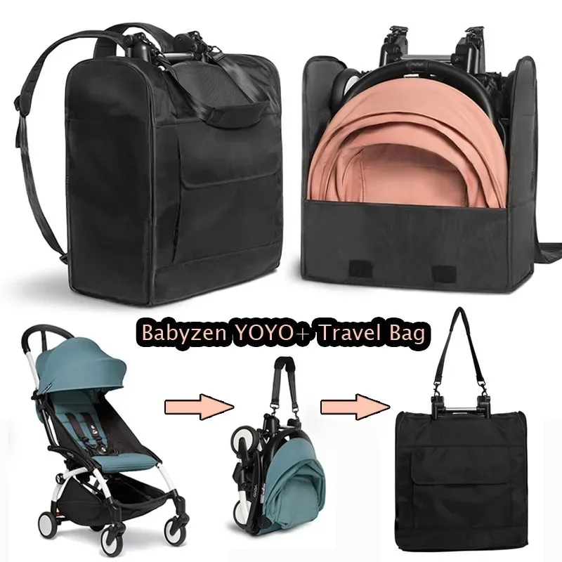 Kinderwagen-Reiserucksack, doppelte Umhängetasche, Aufbewahrungsorganisator, abnehmbares Design, Kinderwagen mit mehreren Fächern