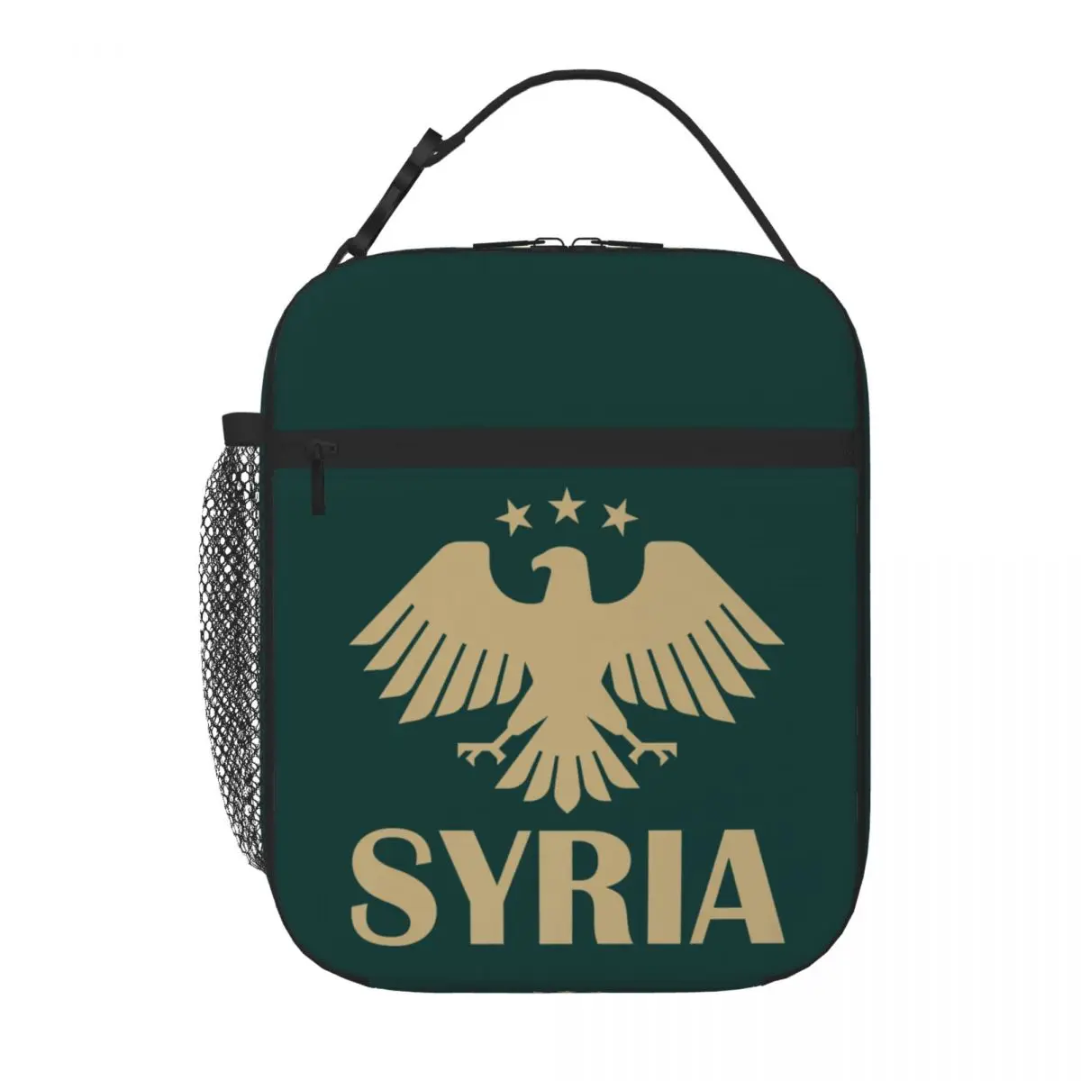 Eagle Of Syria 2025 Symbol Thermal Insulated Lunch Bag for School Syrian Proud Portable Food Bag Cooler Thermal Food Box