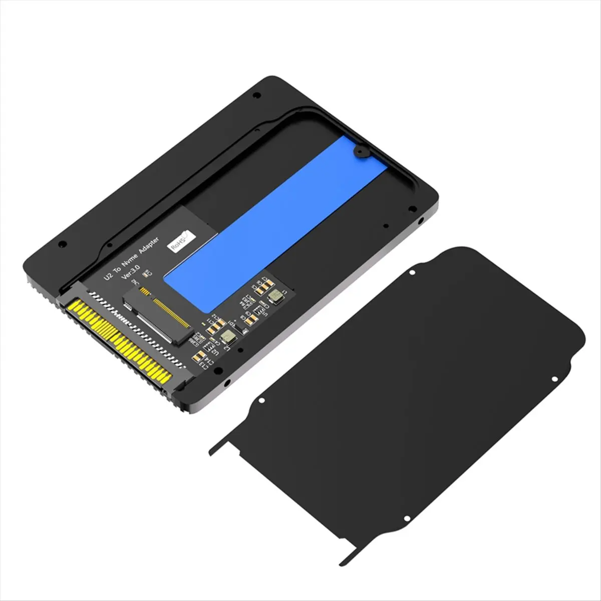 (A32M) M.2(NGFF) NVMe SSD to U.2 (SFF-8639) 2.5 Inch SSD Adapter with Thermal Pad , Convert M.2 NVMe SSD to U.2 Not for SATA