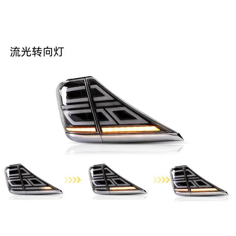 For Toyota Alphard 2007-2013 Car LED Taillight Assembly Brake Reverse Parking Running Light Tail Lamp Streamer Turn Signal