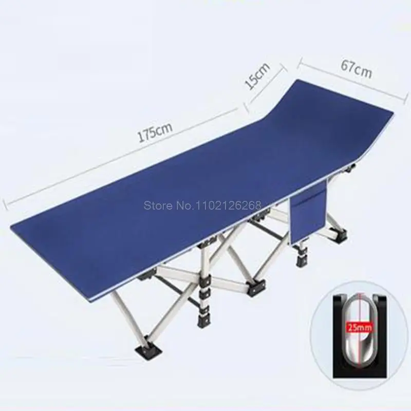 Foldable bed deck chairs Accompanying beds outdoorfurniture portablesimple folding camping chair multifunctional lunch break bed