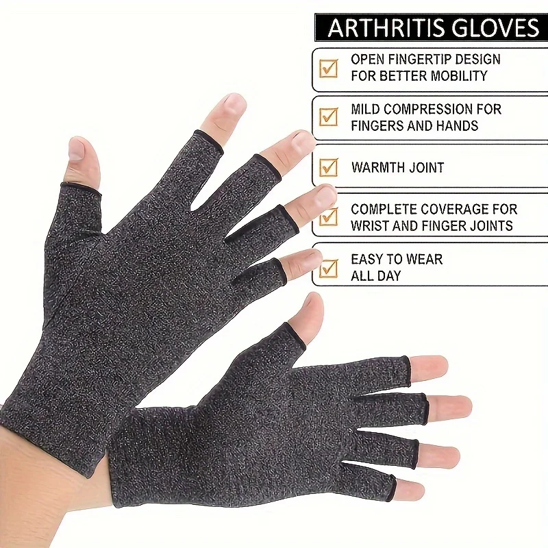 1Pair Premium Arthritis Compression Gloves For Arthritis , Rheumatiod, Tendonitis And Carpal Tunnel Hand Thumb Gloves