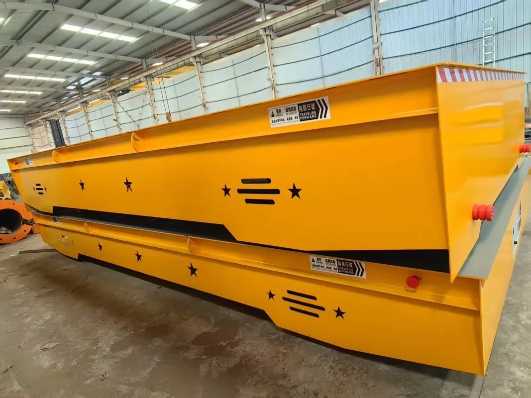 【Popular】 20ton 50ton 100ton Remote Control Transfer Cart Rail Transporting Material Storage Battery Electric Flat Car