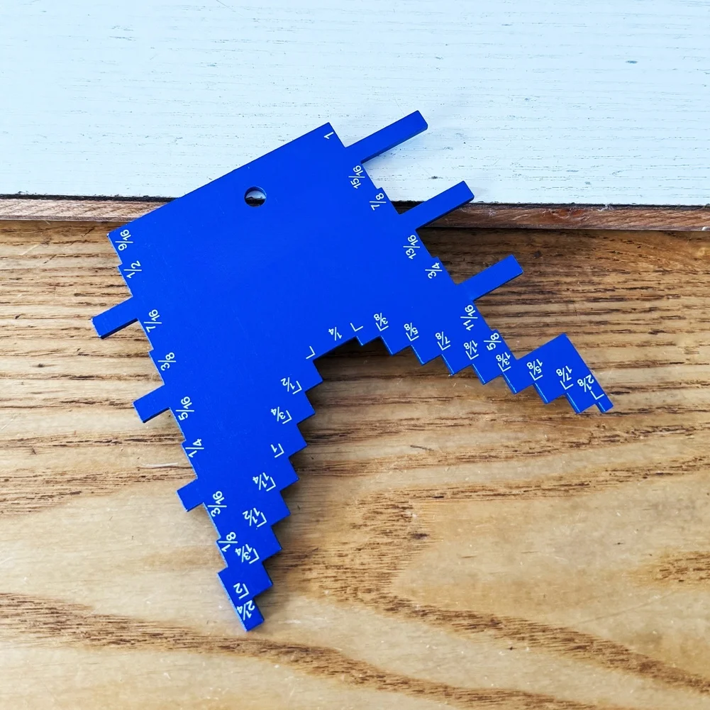 

Измерительная линейка из алюминиевого сплава для деревообработки, ограничительный калибр, шаблон для шипов, линейка для дюймовых измерений