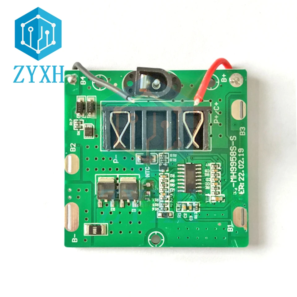 BMS 5S 12A 21V Li-ion Lipo 18650 Battery Cell Charge Board Overcharge/Short Circuit Protection with DC Connector