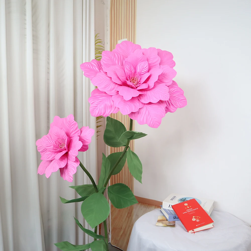 

High Quality PE Foam Magnolia Simulated Flower Bouquet Engagement Decoration Photo Booth Backdrop Thanksgiving Home Decor