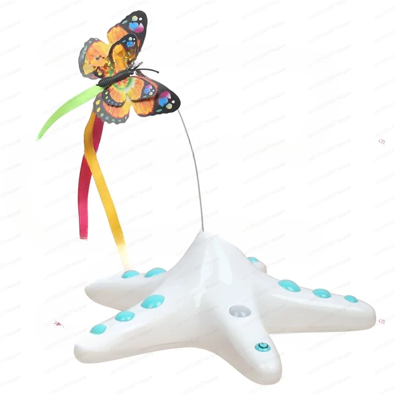 

Cat Toys Self-hi Boredom Relief Artifact Scratch and Bite Yourself Play Electric Turntable Bionic Butterfly Tease Cat Stick