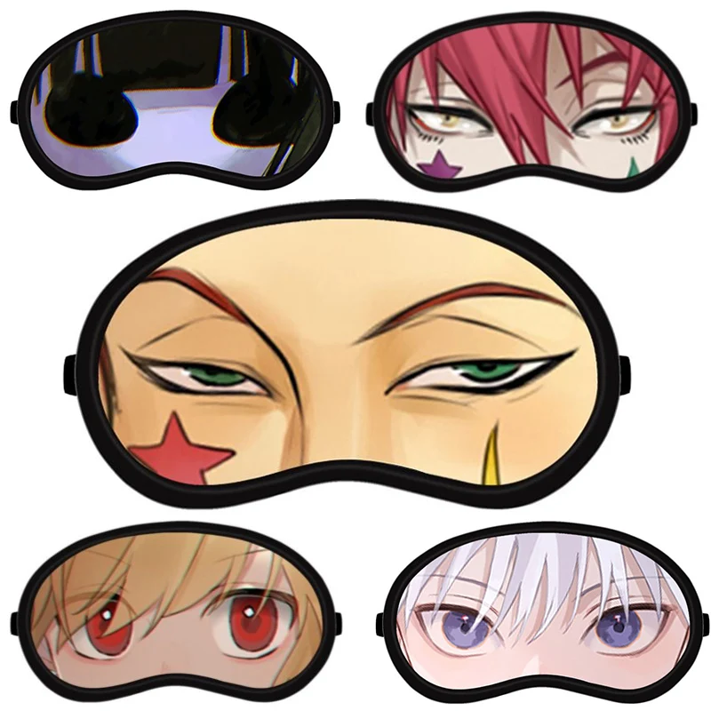 هنتر x هنتر أنيمي الظل لصقة عين فائقة النعومة النوم الغمامة تنفس عيون قناع غطاء تأثيري