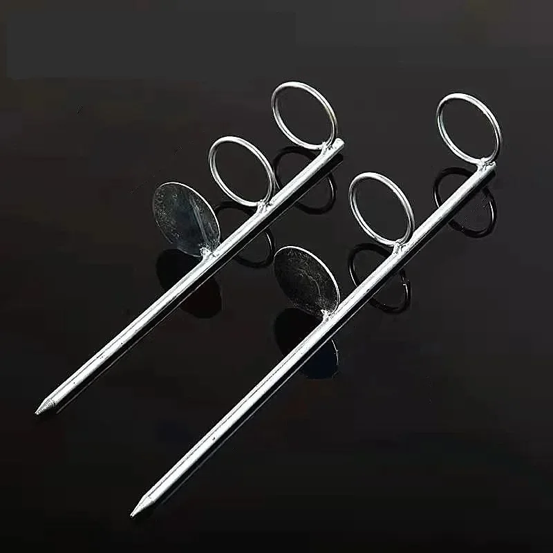 2pcs Thickened Easy-Assemble Ground Insert fishing Rod Holder, Double Rings 30/40/50cm Durable Stand for Outdoor Angling