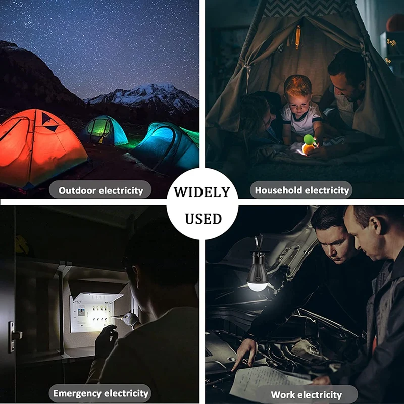 4 Pack LED Camping Light,Camping Accessories For Tent Campers, Portable Tent Lights With Clip Hook For Camping