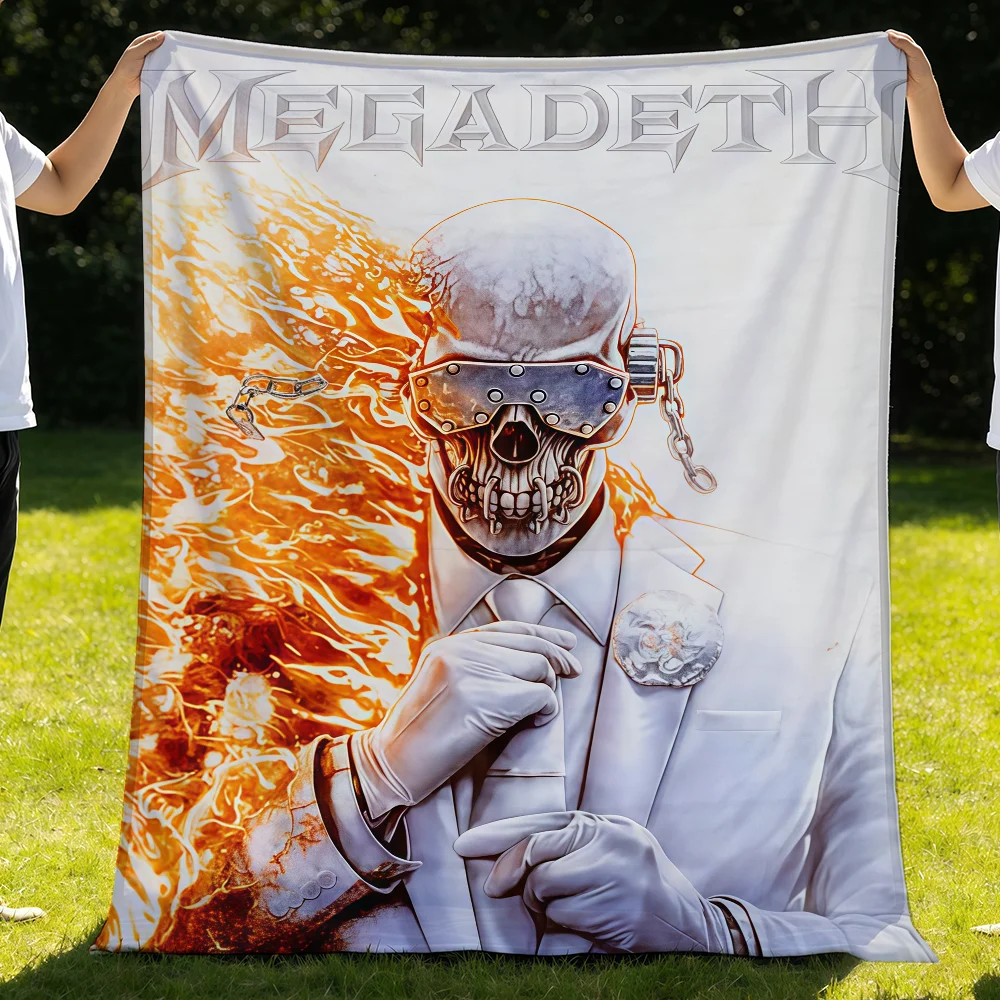 

Band M-MegadethS 2026 ALBUM Blanket Throw Super Cosy Plush Living Room Sofa Couch Childish Birthday Gifts