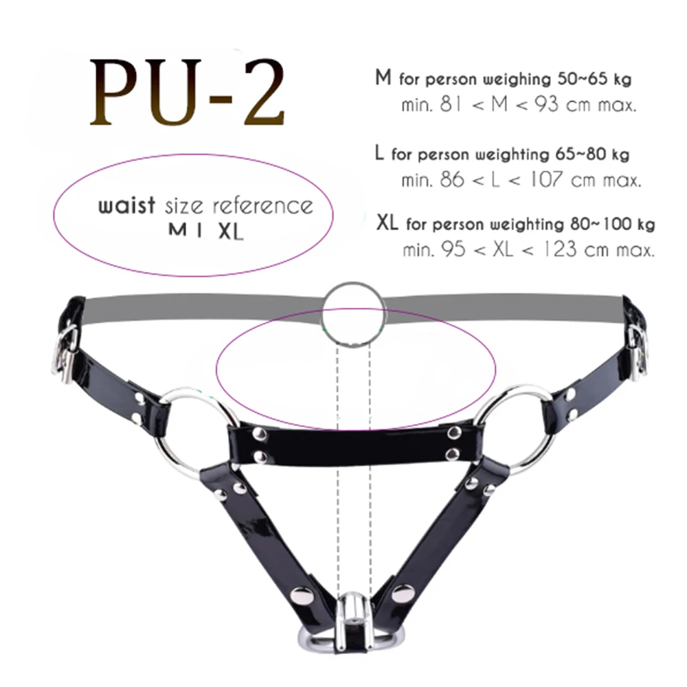 FRKO Male Chastity PU Belt Adjustable Rope Scrotum Ring BDSM Games Erotic Product Adult Sex Toys for Men Underwear Bondage 18+