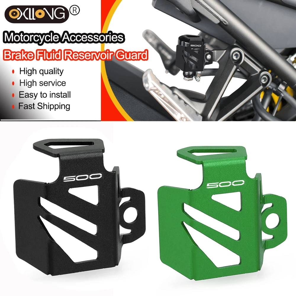 

For Kawasaki Ninja 500 Ninja500 Z500 Z 500 2024 2025 Motorcycle Accessories Rear Brake Fluid Reservoir Protector Guard Cover Cap