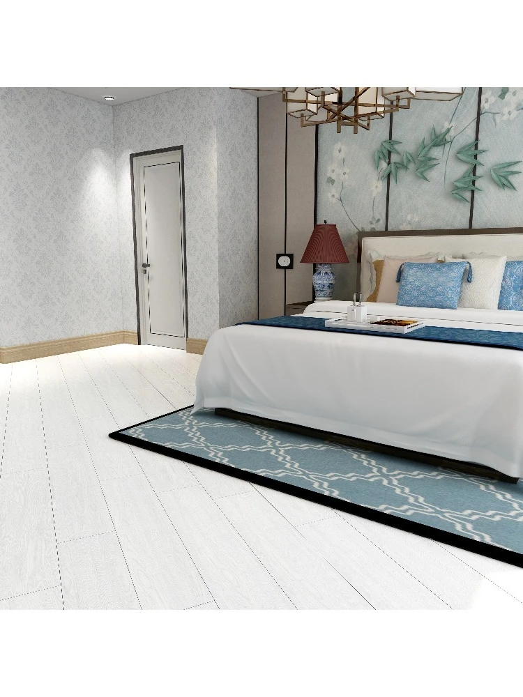 نسخة مخصصة مقاومة للماء 7 "x48" نمط السجاد 122% أرضيات بلاستيكية SPC صلبة للمكتب #2