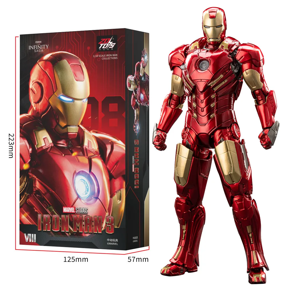 ZD Toys Marvel Infinite Action X Series Iron Man MK3 Spider-Man