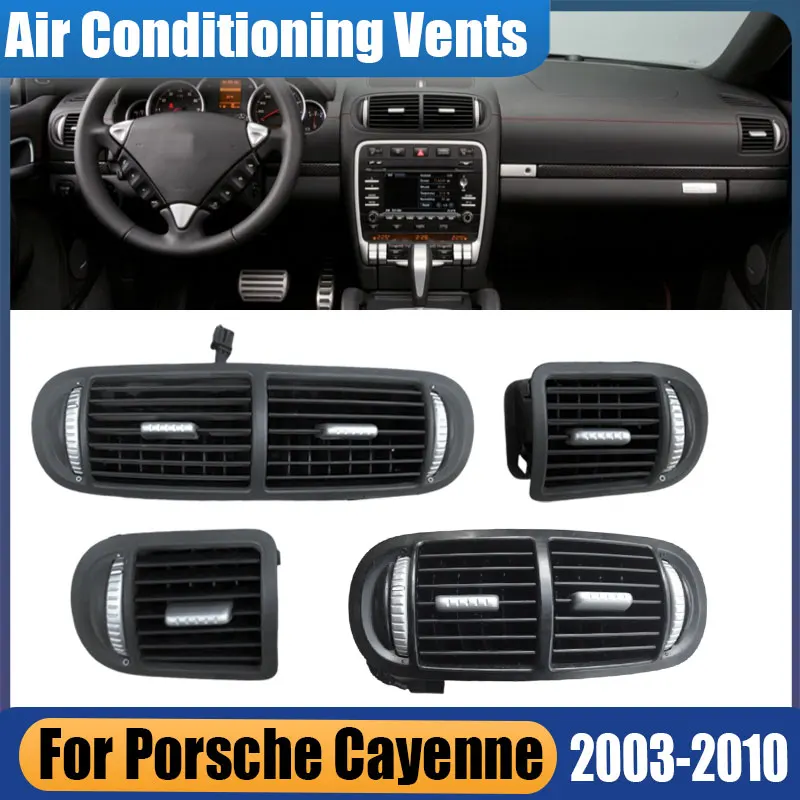

Car Accessories For Porsche Cayenne 2003-2010 Car Instrument Panel Air Outlet Front And Rear Air Conditioning Outlet Assembly