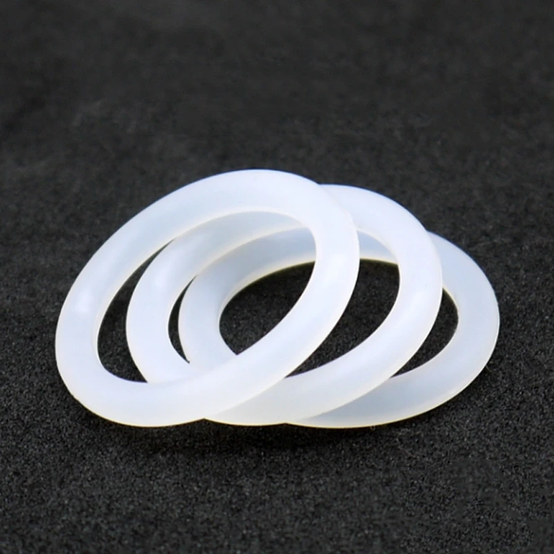 Leijiu VMQ Lebensmittelqualität Weißer Silikon-O-Ring Außendurchmesser 5-35mm Dicke CS 1-5mm Dichtungsring Unterlegscheibe Dichtung Wasserdicht und Ölbeständig – Detail 3
