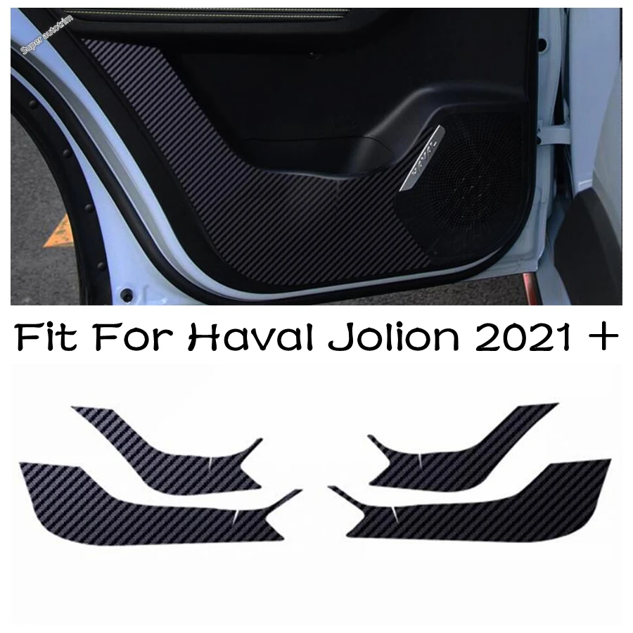 

Car Door Anti Kick Film Anti-Dirty Pad Protection Carbon Fiber Stickers Accessories Interior Kit For Haval Jolion 2021 - 2024