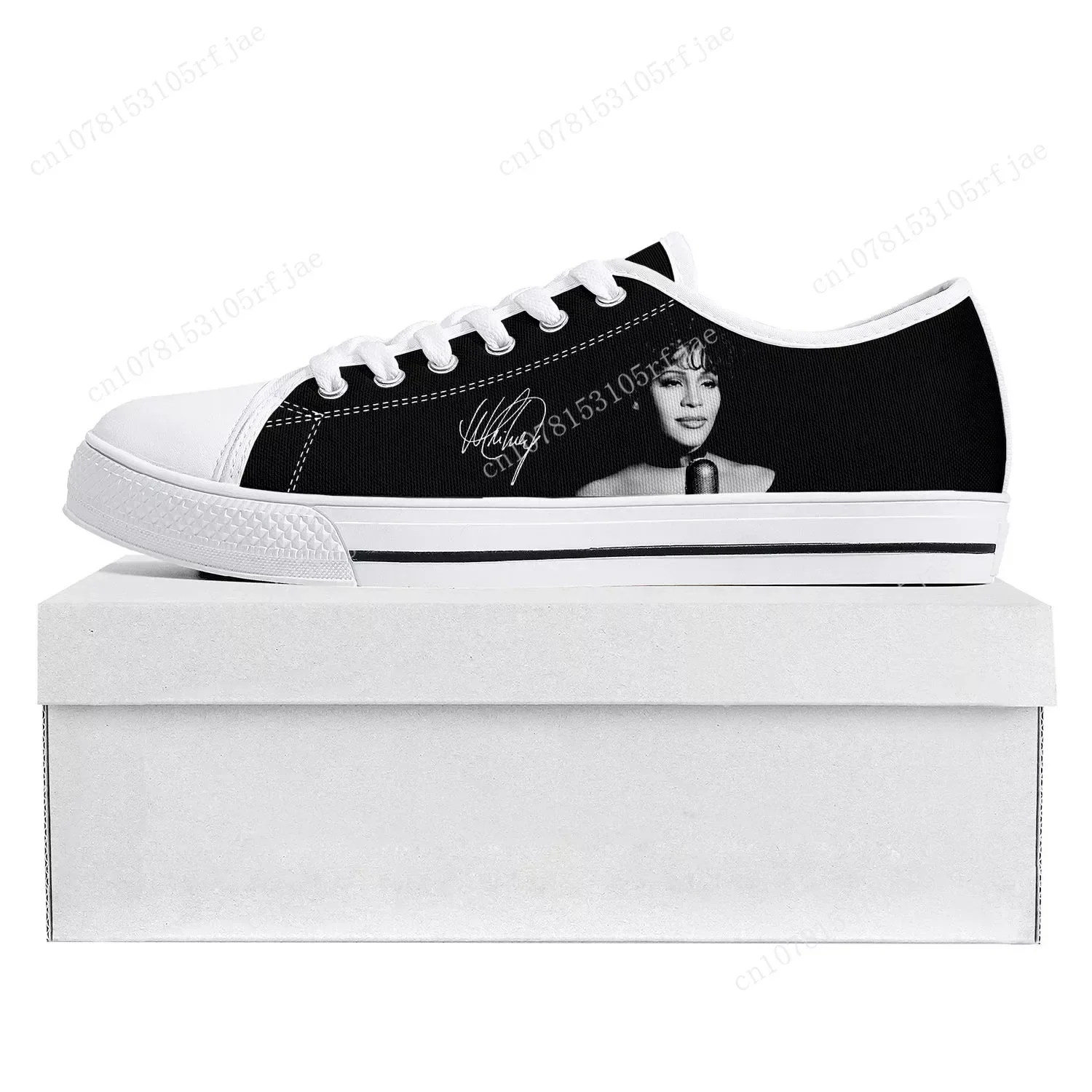 

Whitney Houston Singer Low Top High Quality Sneakers Mens Womens Teenager Canvas Sneaker Prode Casual Couple Shoes Custom Shoe