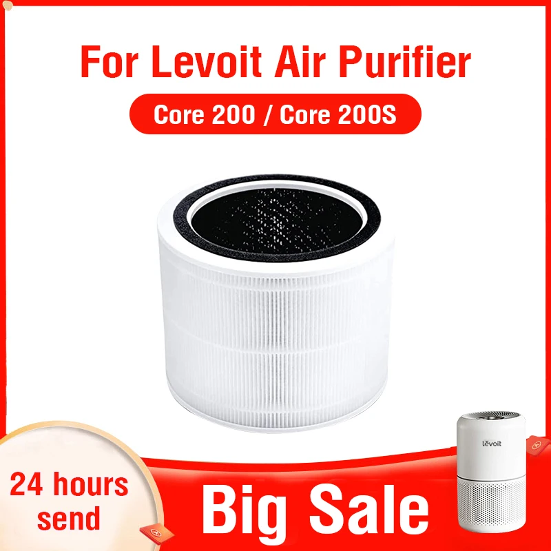 PM2.5 Hepa Filter for Levoit Air Purifier Core 200 Levoit Activated Carbon Filter Core 200 Levoit Air Purifier Filter Core 200