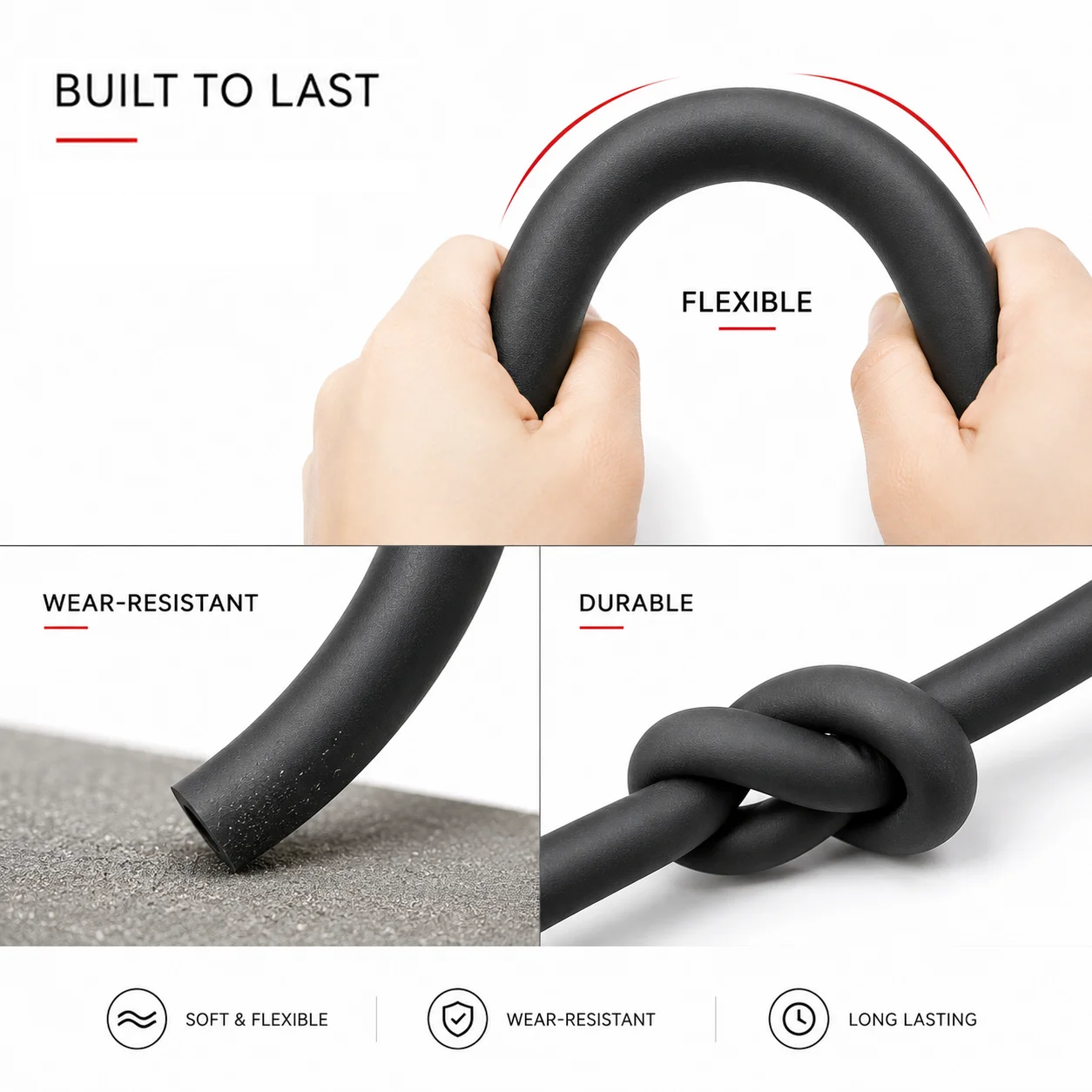 ID 2mm~25mm NBR nitrile rubber hose oil resistant hose oil liquid conveying rubber hose available in multiple specifications