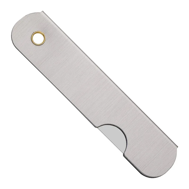 5 قطع، مبراة أقلام رصاص، قاطعة ورق، سكين قابل للطي على الطراز القديم، سكين أقلام رصاص فضي #2