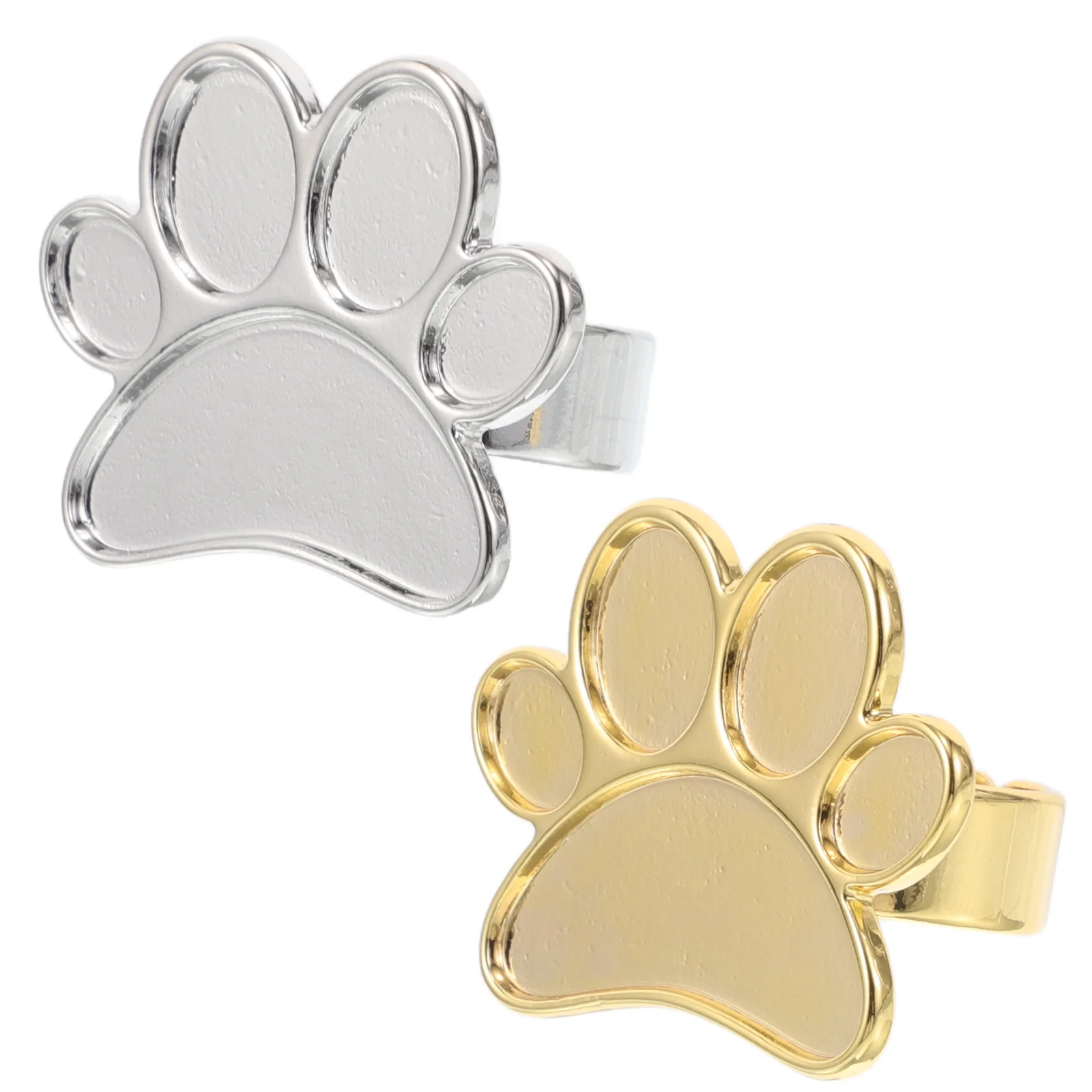 

2pcs Nail Tool Metal Palette for Art Display Ring Mixing Holder Manicure Accessories Nail Pigment Powder Resin Tool Efficient