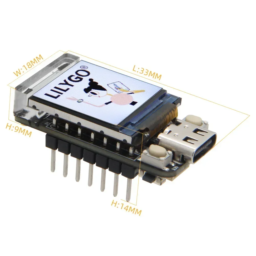T-QT ESP32-S3 GC9A01 0.85 inch LCD display module WIFI Bluetooth full color IPS image 4