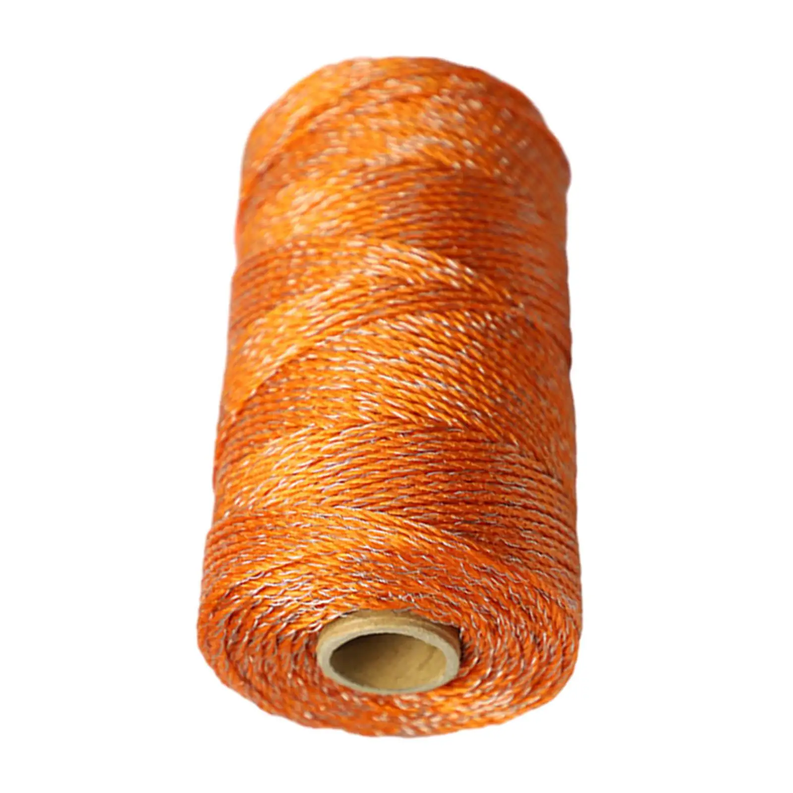 200 Meter Electric Fence Wire Rope High Conductivity Livestock Fencing Accessory 3x Stainless Steel Strands Orange Colour