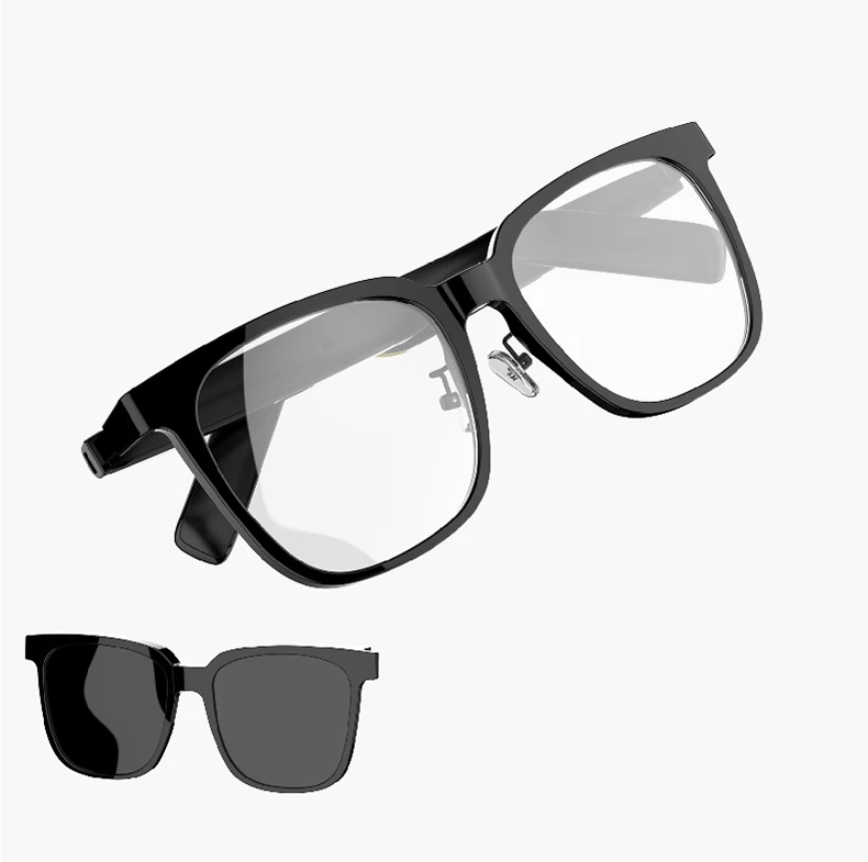 Smart Audio Sunglasses Magnetic Suction Lenses Waterproof Cycling Driving Travel Sports Glasses Listening to Music and Calling