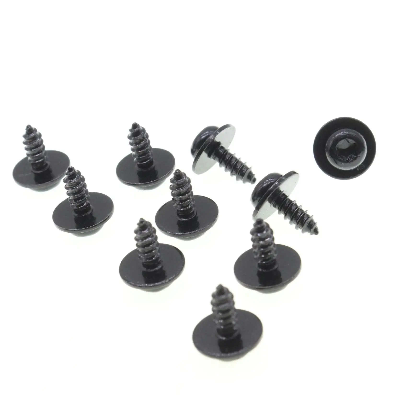 

10 Pcs For Volkswagen Touareg Tiguan Limited Porsche Cayenne Upper Center Pillar Trim Screw Retainer Black Metal N-911-580-01