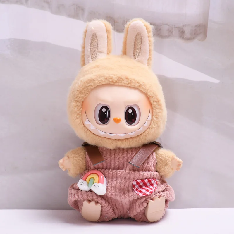 Urocze Mini Pluszowe Spodnie z Napiętką dla Lalek 17cm Labubu I II Idol Dolls, Ubranka na Imprezę, Akcesoria dla Koreańskich Kpop Exo