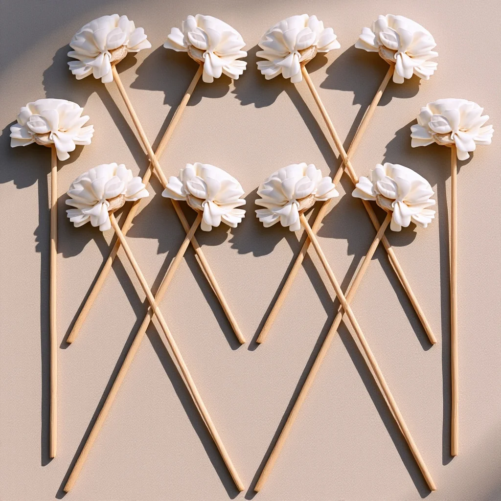 

10Pcs Decorative Aroma Diffuser Sticks Natural Reed Sticks for Essential Oil Bottles Indoor Scent Diffusers Home Wedding Decor