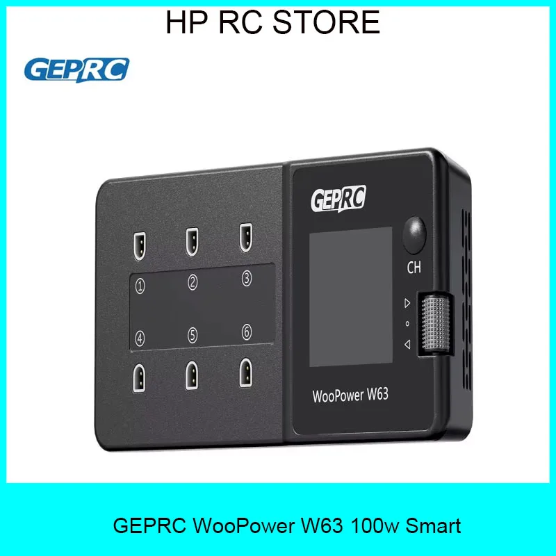 

GEPRC WooPower W63 100 Вт умное зарядное устройство для LiPo LiHV LiFe костюм защита от короткого замыкания RC FPV квадрокоптер дрон