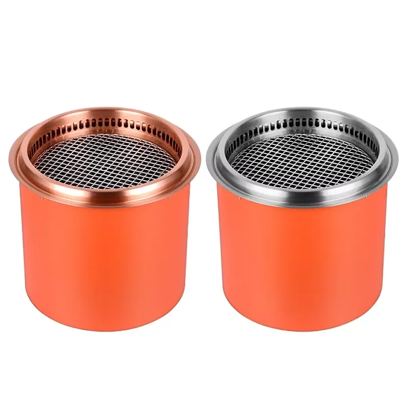 Round 2400w Japanese Commercial Desktop Electric Grill Orange Korean Restaurant Smokeless Indoor Electric Grill