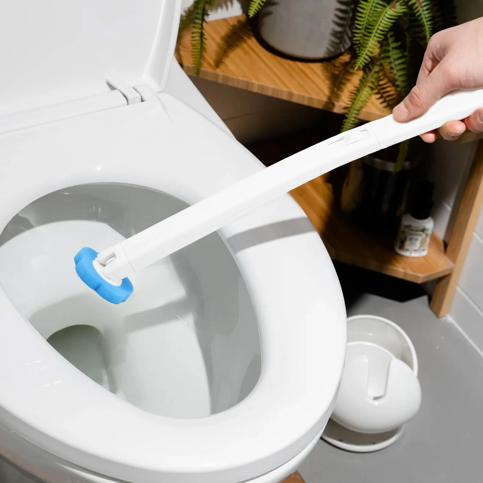 New Toilet Brush Disposable Replacement Head Cleaning Kit Toilet Bowl Brush Long Handle Home Wc Accessories Tool