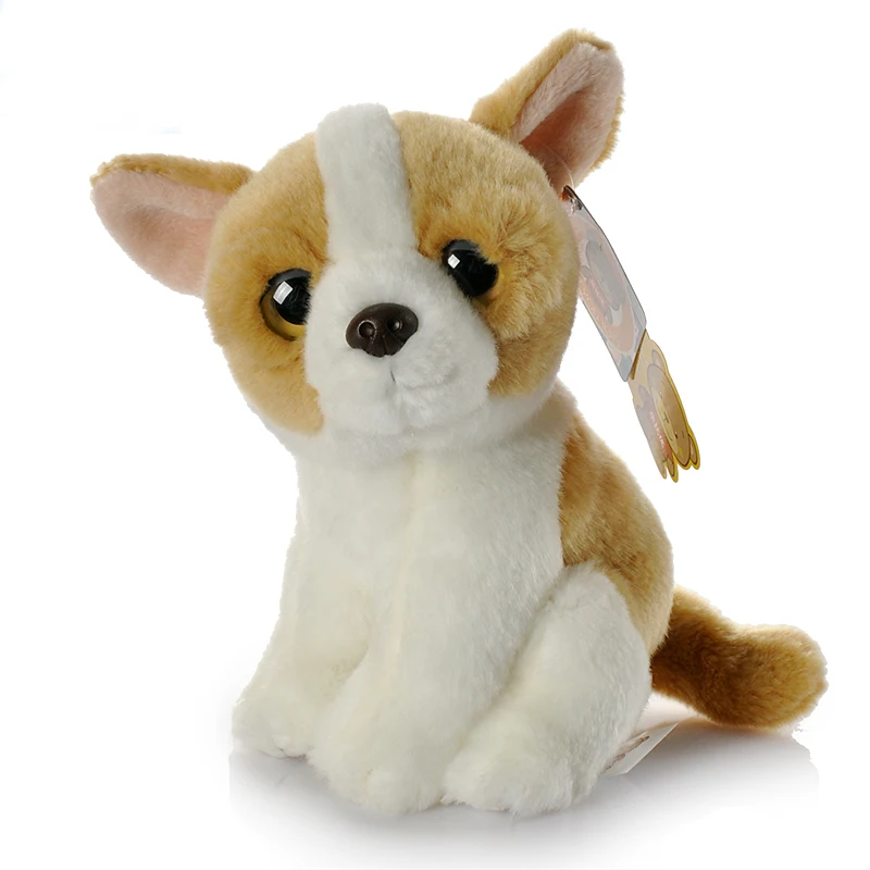 

7" Mini Cute Chihuahua Dog Plush Toy Lifelike Puppy Stuffed Soft Dolls Cute Gift for Children