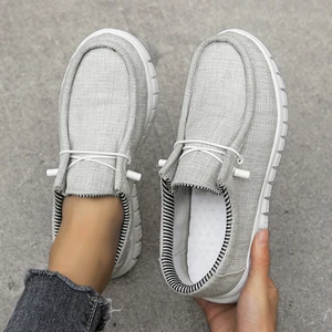 Atmungsaktiv und komfortable Leinwandschuhe für Männer und Frauen, Slip-on-Wandertennis, Unisex-Bootsschuhe, klassische Mokassins, Sommer, Sommer 8 Hauptverkaufssneaker Kinder nautisch - №6