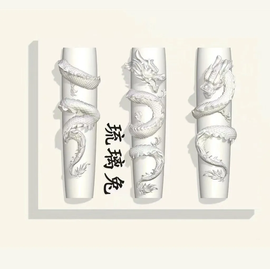 1pc Dragon 3D Acrylic Mold Nail Art Decorations  DIY Silicone Mold Nail Art Templates Nail Mould