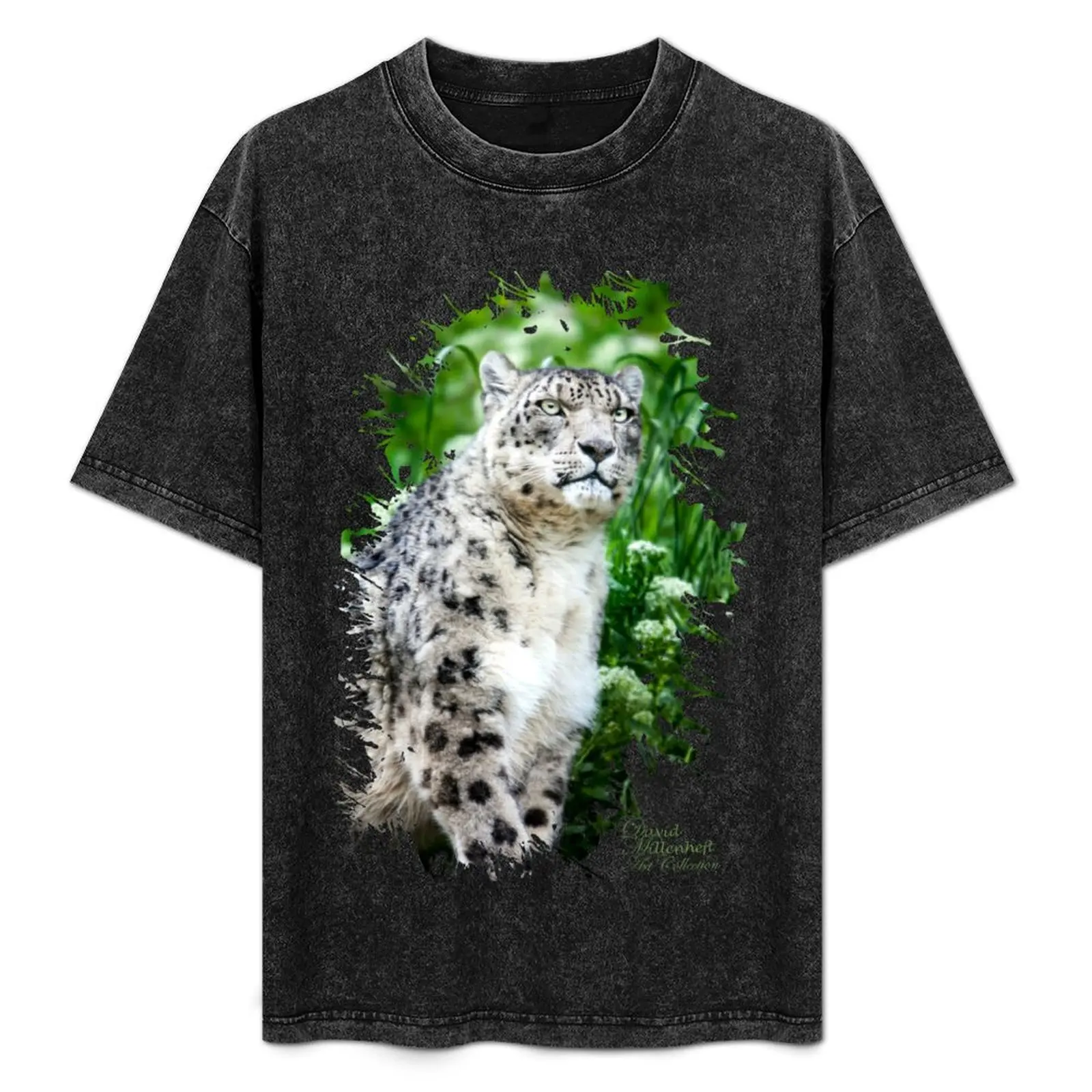 

Snow Leopard stickers T-Shirt t shirts designer men t shirt cotton 100% man t shirt heavy cotton anime shirts oversize T-Shirt