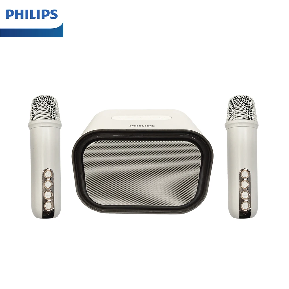 Philips Philips TAS2808 Karaoke Wireless Portable Bluetooth Speaker with 2 Microphone Reverb Effect 1800mAh Home Outdoor Sound Box Music - Aliexpress Deal