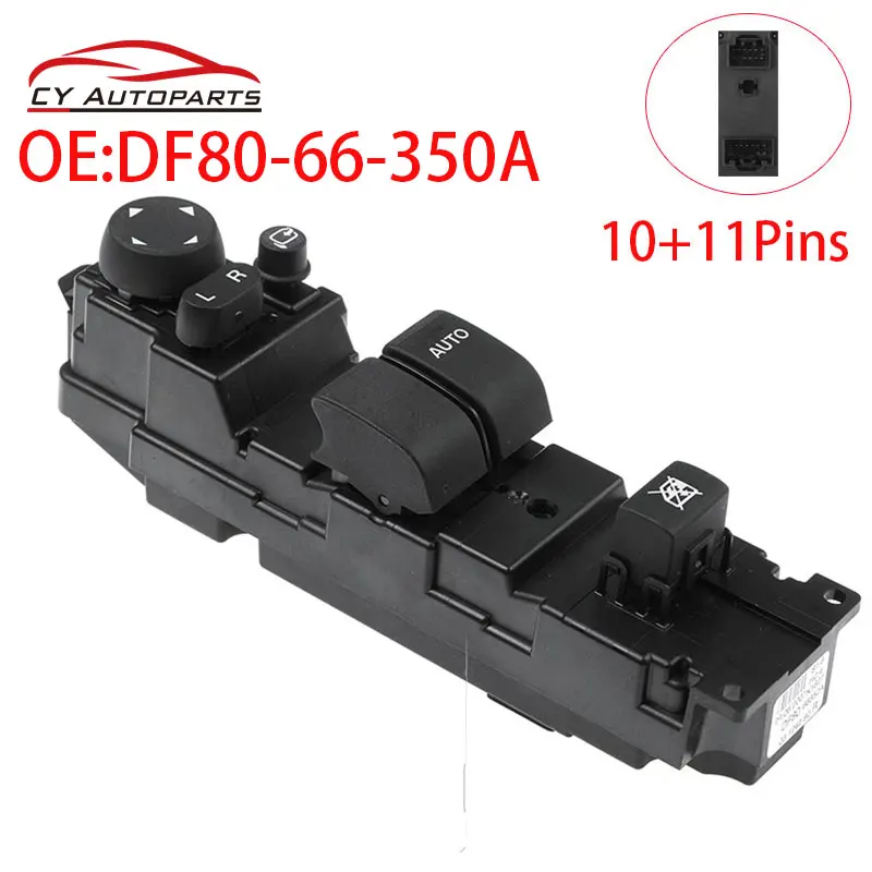 

New Power Window Switch With Auto Folding Function For Mazda 2 DF80-66-350A DF8066350A