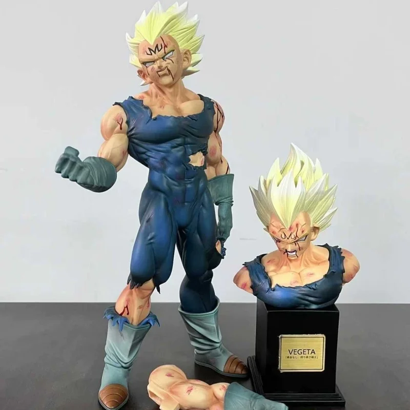 Dragon Ball Z Vegeta Figure 28CM/11.02 inches Double-Headed PVC Doll Desktop Ornament Animation Gift Collection