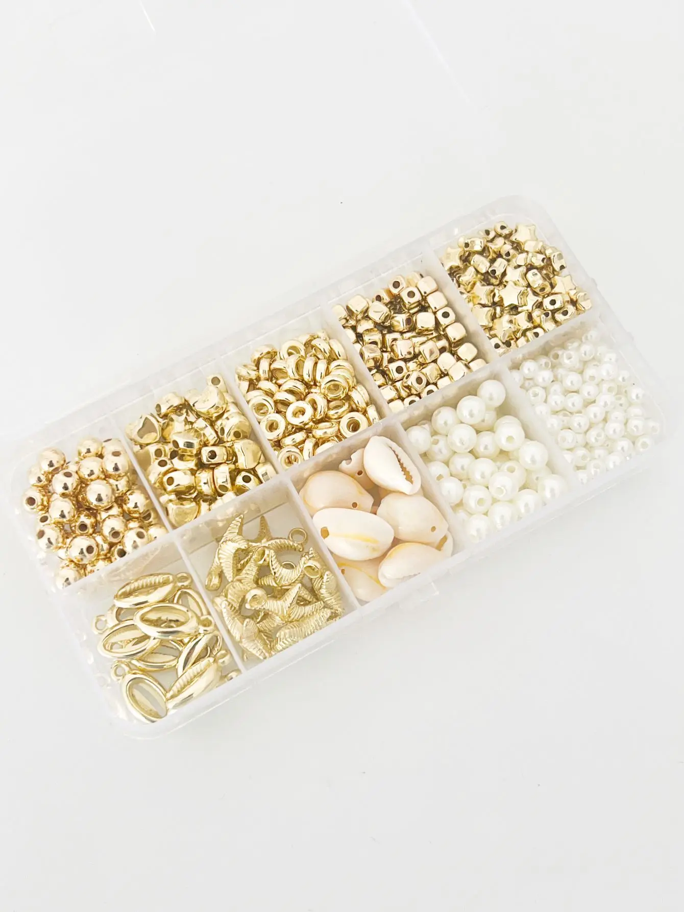 حبات مطلية بالذهب ccb ، لؤلؤ تقليد ، صدف لصناعة الحلي ، إكسسوارات الأساور والقلادات ، من من من من نوع ccb #1