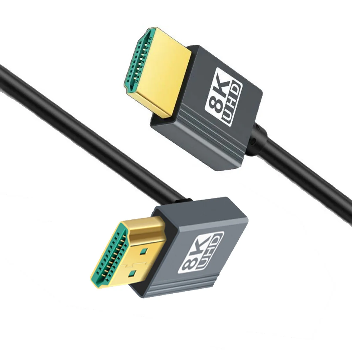 CY HDMI 8K to HDMI 2.1 Ultra Soft High Flex HDTV Cable Hyper Super Flexible Cord High Speed Type-A Male to Male for Computer