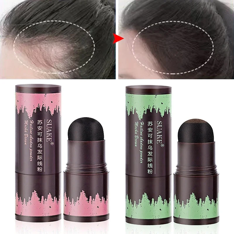 Polvo de relleno de línea de pelo impermeable, polvo de sombra de contorno de línea de pelo esponjoso, borde de raíz, Color al instante, herramientas de maquillaje para el cabello